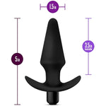 Anal Adventures Platinum Silicone Vibrating Plug - Powerful One Touch Vibration Bullet - Anchor Base For Safety And Comfort Long Term Wear - Perfect For Beginners - Sex Toy