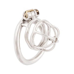 Male Chastity Device Stainless Steel Small Ergonomic Design Stealth Lock For Adults Solitary Extreme Confinement Cage B955 55Mm
