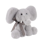 Elephant Plush Stuffed Animals For Kids, Soft Cute Plushies Toys For Baby Girl And Boy, Fluffy Elephant Blue 7.1 Inches