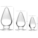 Triple Cones 3Piece Anal Plug Set - Clear (Ag457)