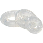 Novelties Premium Silicone Ring Set, Clear