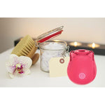 Portable Rose Massager Plus Travel Pouch - Waterproof & Usb Rechargeable - Female Personal Massager Gifts For Women - 10 Patterns - Men & Women - Perfect For Tension Relief