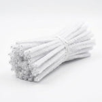 100 Pcs White Pipe Cleaners, 12 Inch Chenille Stems for DIY Crafts
