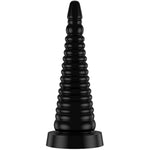 Silicone Anal Butt Plugs,Conical Prostate Massage Sex Toys With Suction For Men,Black