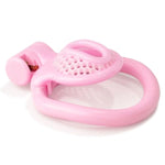 Lightweight Male Chastity Cage For Men Chastity Device Lock Design Bdsm Sex Toys For Couples With 4 Sizes Rings (Large, B White)