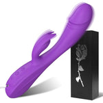 Rabbit G Spot Vibrator Sex Toys, 7 * 7 Vibrating Modes 8.4'' Couple Realistic Vibrators Anal Dildo Wand Adult Toys, Adult Sex Toys For Women And Couples Pleasure (Purple)