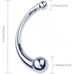 Massage G-Spot Stimulate Fetish Plug, Pure G Spot Metal Wand Anal Prostate Massage Stick Anal Plug Dildo Bedroom Sleeping Restraint Neutral Masturbation