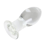 5.4" Long Stem Large Glass Butt Plug Big Crystal Butt Plug Anal Trainer Anus Expander Sex Toy