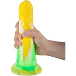 Silicone Monster Tentacle Dildo Anal Plug Fantasy Sex Toy Yellow