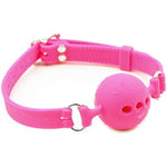 Silicone Breathable Ball Gag - Ball Gag Breathable Silicone Ball With Holes Open Mouth Gag Sex Toy For Adult Bondage Restraints Sex Play (L(1.9Inch Ball),Pink)