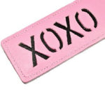 Pu Leather Hand Pat "Xoxo" Spanking Whip Paddle Bondage Restraint Toy Sexy Paddle For Couples Adult Sex Products Pink