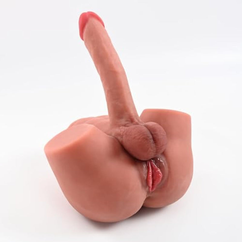 7.93Lb Dildo Sex Dolls For Women,Realistic Shemale Sex Doll Torso With Flexible Dildo Huge Cock Ball,Soft Ass Tight Anal Hole For Female Masturbation Sex Toy For Adult Men Gay