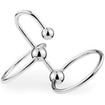 Metal Penis Ring Double Cock Penis Head Ring Multi Bead Penis Plug Male Dilator Penis Urethral Sounds Dilator Penis Plugmulti Screw