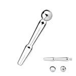 Stainless Steel Penis Plug Hollow Urethra Sound Male Urethral Dilator Masturbation Prostate Massager Men Sex Toys (M)