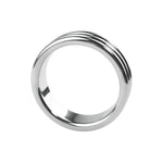 3-Ring One-Piece Cock Ring For Men, Smooth Scrotum Stretcher Glans Weighted Rings, 304 Stainless Steel Penis Ring Sm Penis Bondage Chastity Sex Toy For Couples (48Mm)