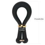 AnyFit Penis Ring Sleeve with Adjustable Metal Cock Ring Extender Enlarger Stretcher, Silicone Cockring Dick and Ball Stretcher for Men Erection Anillos para Pene
