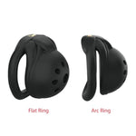 Sissy Chastity Cage For Men Chastity Device With Invisible Lock And 4 Different Sized Carabiners Sm Adult Sex Toys Cock Cage Used For Male Penis Bondage Small Penis Cage (Black,Arc Ring Catheter)