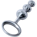 Stainless Steel Anal Plug Butt Plug Anal Toys Anal Beads With 3 Beads Prostate Massager Adult Toys Sex Toys For Men Women And Couples