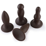 Anal Plug Training Sets?3 Sizes Anal Silicone Dildo With Strong Suction Cup For Men? G-Spot Sex Toys For Women Pleasure Dildo And Anal Play?Prostate Massage Sex Toys For Beginners (S-Brown)