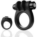 Remote Controlled Switch Vibrating Ring Vibrating Cock Ring - Deep Vibrations - Penis Rings - Couple Sex Toys - Dick Rings For Mutual Pleasure - Black