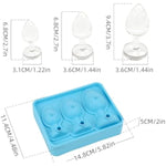 Sex Anal Plug Shaped Ice Cubes And Ice Cube Mold Penis Ice Cube Mold Silicone For Adults Dildo Classici Dildo Anal Plug Anali (Blue Analplug And Dildo)