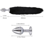Tail Plug Butt Plug Tail Anal Plug Sex Toys 5Pcs/Set Stainless Steel Anal Plug With Tail For Women Costume Cosplay Butt Plug With Tail