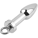 Metal Stainless Steel Detachable Hanging Ring Enema Anal Plug Anal Dilation Flushing Device Adult Sex Toy