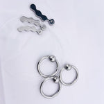 Stainless Steel Anal Beads Anal Plug Prostate Massage Anal Ball With Penis Ring Bdsm Sex Toys Masturbator Stimulator Intimate Sex Products (S)