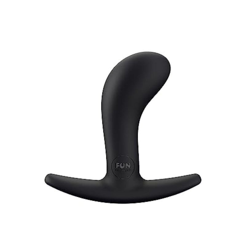 Adult Toys | Bootie Butt Plug Sex Toy | Curved Anal Plug Adult Toy | Sex Toys For Women, Men, & Couples (Small Black)