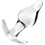 Anal Plug Glass Butt Plug For Comfortable Wear Prostate Massager Sex Toy With Curved Base And Tapered Tip For Men Women Masturbation (M)
