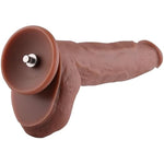 11.6” Dual-Density Silicone Dildo, 9.45” Insertable Length Ultra-Soft Cock With Kliclok System For Advanced User, Coffee