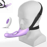 Headband Vibrator For Couple And Women, Adjustable Starp-On Dildo For G-Spot Anal Stimulation, Wearable G Spot Vibrator Dildo Adult Toys With 10 Vibrating Modes, Remote Control Adult Sex Toys