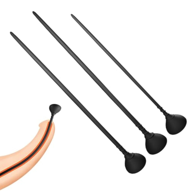 Penis Plug 3 Pcs Urethral Plug Kit Soft Silicone Urethral Plug Set Adult Sex Toys For Men With Strong Suction Cup Male Urethral Dilator Masturbator Rod For Men Adult