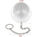 Anal Ball Plugs Large Glass Butt Plugs With Metal Safety Chain Anus Dilator Anal Sex Toys For Advanced Women Men (Xxxl)