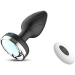 Remote Controlled Luminous Vibrating Anal Plug, Ten Frequency And Ten Color Wearing G-Spot Stimulation Butt Plug Sex Toys For Men And Women(Antler)