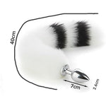 Anal Plugs Butt Plug Tail Plug Butt Plug With Tail Fox Tail Plug,Stainless Steel Anal Butt Plug With Faux Fox Tail And Ear-Anal Stopper Tail Sex Toy For Sm Adult Couples Games Or Cosplay