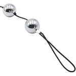 Metal Solid Pull Beads Clitoral Anal Plug Anal Expander With Chain Smart Balls Pull Beads For Male And Female Bdsm (30Mm-2 Balls), Sliver