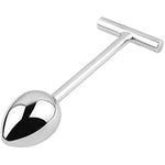 Metal Pull Rod Anal Plug Butt Trainer Metal Butt Plug S&M Adult Anal Plugs Woman Men Sex Gifts Things(35Mm)