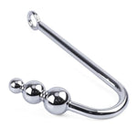 Anal Hook, Metal Fetish Bondage Hook With 3 Balls Steel Anal Rope Hook Bondage Sex Games Unisex Fetish Sex Toy For Couple Lovers