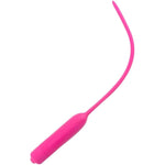Silicone Urethral Plug Vibrating Urethral Sounds Penis Stretcher Dilator Male For Men Urethral Masturbation Pink (20Cm)
