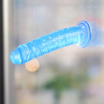 10 Inch Big Blue Dildos, Huge Butt Plugs Soft Sex Toys With Suction For Women