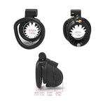 Barbed Sm Cock Cage With Two Invisible Locks Male Sex Toys Chastity Cage With 4 Different Sized Activity Rings, Nylon Resin Chastity Device For Exercising Man'S Penis (Flat Ring)