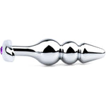 Anal Bead Butt Plug Adult 3 Beaded Training Beginners Sex Toys (Anchor)