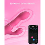 Nora Rabbit Vibrator With App Control, Pink Vibrator Rabbit With Dual Motor, Clitoral Stimulator Dildo Massager, Sex Toys For Women With Smartphone Wireless