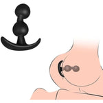 Silicone Anal Beads, Built-In Activity Ball Butt Plugs With Curved Base For Anus Stimulation, Massage Anal Trainer Anal Plug For Men Women And Couples (2 Anal Beads)