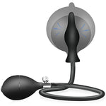 Sex Toys Silicone Inflatable Butt Anal Plug With Pump Bdsm Anal Plug Expansion Training Kit Stimulation Anal Pump Plug Buttplug Anal Expert Sex Toy For Men Women Black, 59 Cm, Ø 5-10 Cm, 1 Piece