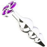 Anal Plug 4 Inch Beads Adult Couples Butt Plugs Masturbation Jeweled Base Unisex Beaded Stimulation Sex Toys