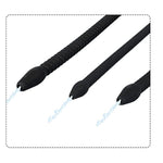 3Pcs Threaded Urethral Dilator With Plug Ultra-Long Hollow Catheterization Rod Urethral Penis Plug For Male Stimulation(Black)