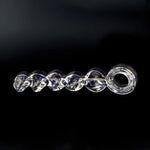 Spiral Stripe Masturbation Penis Safe And Odor-Free Long-Term Wear Backyard Women'S Double Glass Rod Toy For Men And Women