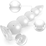 Large Anal Butt Plug With Strong Suction Cup, Flexible Clear Anus Training Sex Toy For Men Women, Experts Masturbation (15.6Inch)